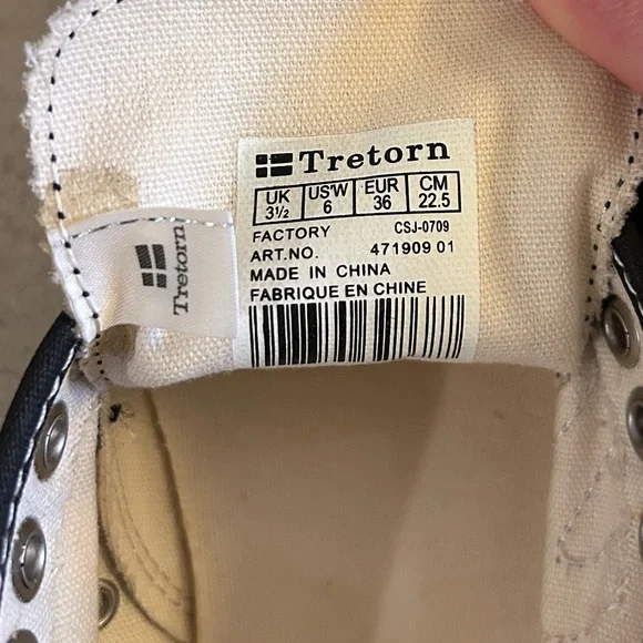 COMME des GARÇONS x Tretorn Dot Canvas Sneakers - Picture 7 of 9